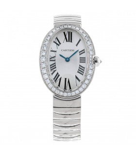 Cartier Baignoire diamonds and gold watch