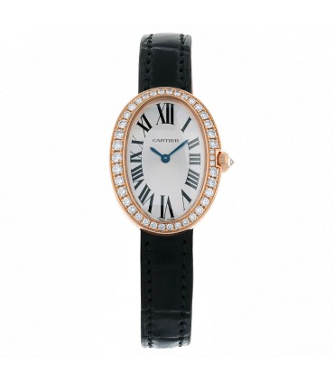 Cartier Baignoire diamonds and gold watch