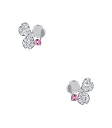 Tiffany & Co. Paper Flower pink tourmaline, diamonds and platinum earrings