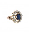 Mauboussin sapphire, diamonds and 18k gold ring