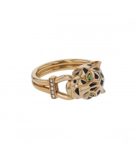 Cartier Panthère tsavorite garnet, diamonds and gold ring