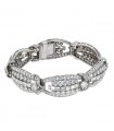 Bracelet or, platine et diamants