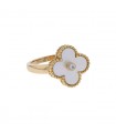 Van Cleef & Arpels Vintage Alhambra mother of pearl and gold ring