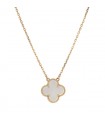 Van Cleef & Arpels Vintage Alhambra mother of pearl and gold necklace