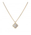 Van Cleef & Arpels Sweet Alhambra mother of pearl and gold necklace