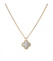 Van Cleef & Arpels Sweet Alhambra mother of pearl and gold necklace