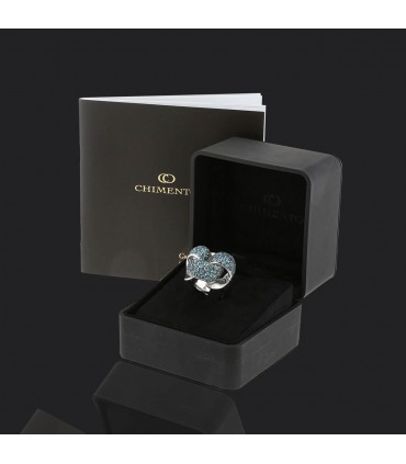 Blue stones and silver ring