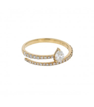 Diamonds and gold ring