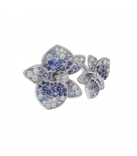 Cartier Caresse d’Orchidées diamonds, sapphires, amethysts and gold ring