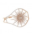 Djula Sun Cuff diamonds and 18k gold bracelet