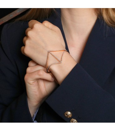 Djula diamonds and 18k gold bracelet