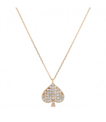 Diamonds and gold necklace