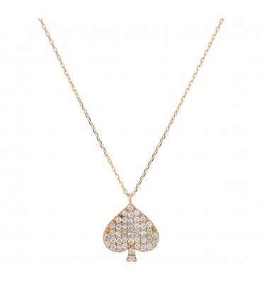 Diamonds and gold necklace