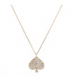 Diamonds and gold necklace