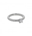 Bulgari diamonds and platinum ring- GIA 0,33 ct E VVS2