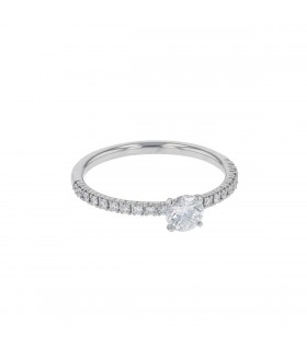 Cartier Etincelle diamonds and platinum ring