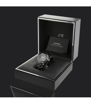 Chanel J12 black ceramic and stainless steel watch