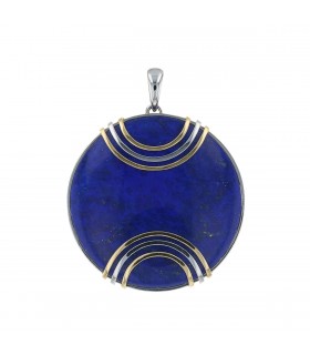 Pendentif or et lapis lazuli