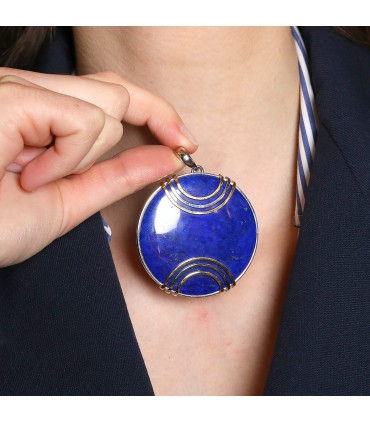 Lapis lazuli and gold necklace