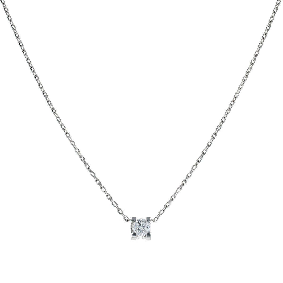 Cartier Diamants Legers White Gold Diamond Pendant Necklace – Opulent  Jewelers