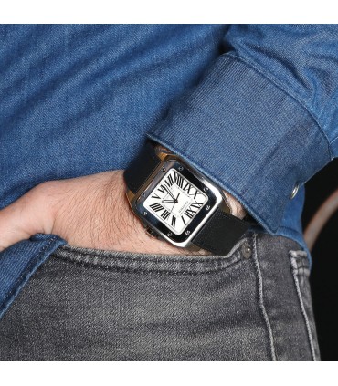 Cartier Santos 100 stainless steel watch