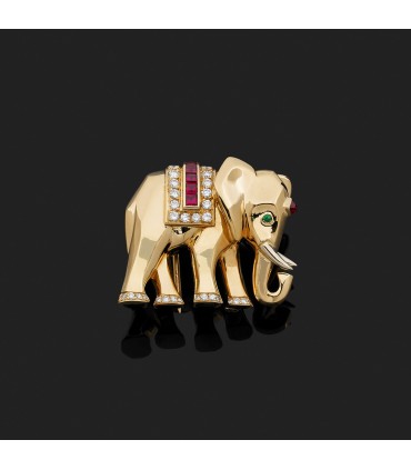 Broche Cartier Eléphant