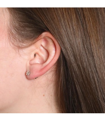 Boucles d’oreilles clous diamants