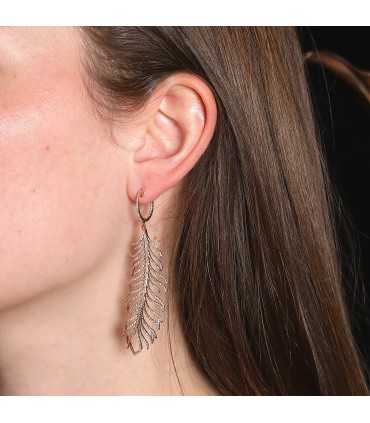 Boucles d’oreilles Djula Plume