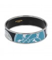Hermès enamel and stainless steel bracelet