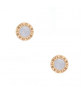 Bulgari Bulgari Bulgari mother of pearl and gold earrings