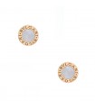 Bulgari Bulgari Bulgari mother of pearl and gold earrings