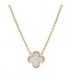 Van Cleef & Arpels Pure Alhambra mother of pearl and gold necklace