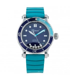 Chopard Happy Ocean diamonds and stainless steel watch