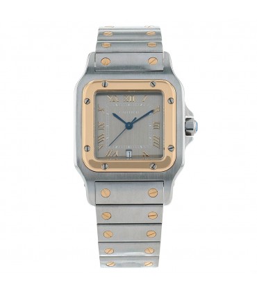 Cartier Santos Galbée stainless steel and gold watch