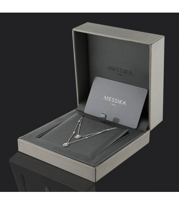 Messika My Twin diamonds and gold necklace