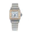 Cartier stainless steel and gold watch