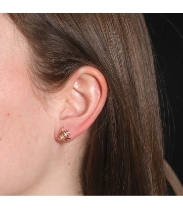 Dior Pré Catelan diamonds and gold earrings