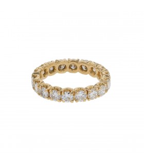 Diamonds and gold ring