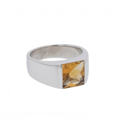 Cartier Tank citrine and gold ring