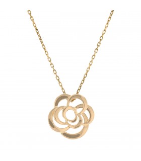 Chanel Fil de Camélia gold necklace