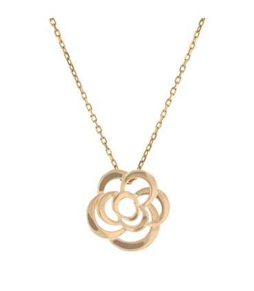 Chanel Fil de Camélia gold necklace