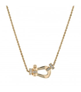 Fred Force 10 diamonds and gold necklace