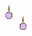 Bulgari Parentesi Cocktail, amethysts, diamonds and gold earrings