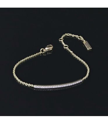 Messika Gatsby Barrette diamonds and gold bracelet