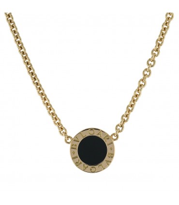 Bulgari Bulgari onyx and gold necklace