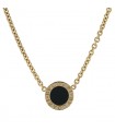 Bulgari Bulgari onyx and gold necklace