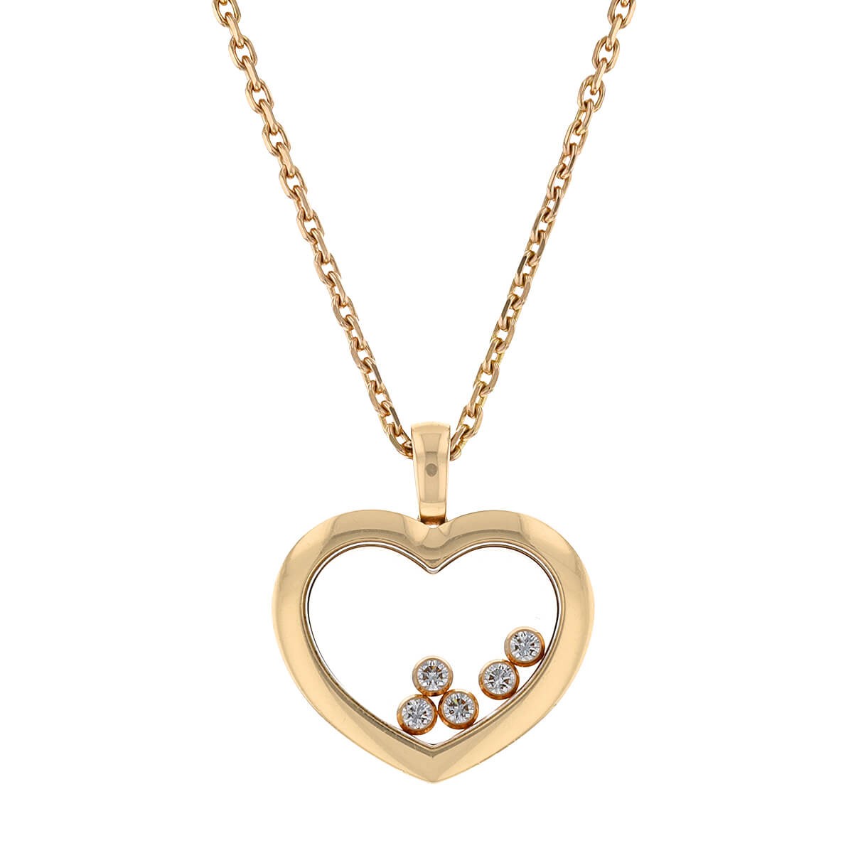 Chopard 18kt White Gold Happy Diamond Icons Pendant Necklace - Farfetch
