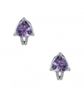 Mauboussin Mes Couleurs à Toi amethyst, diamonds and gold earrings