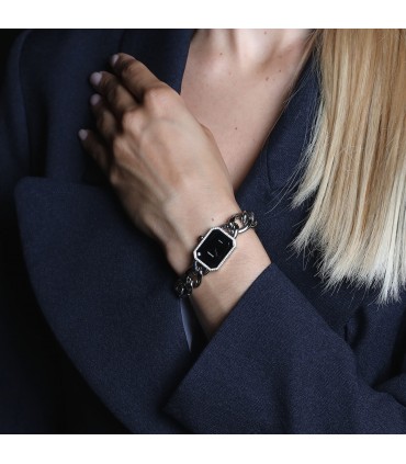 Chanel Première Chaîne diamonds and stainless steel watch