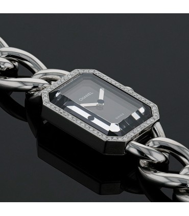 Chanel Première Chaîne diamonds and stainless steel watch